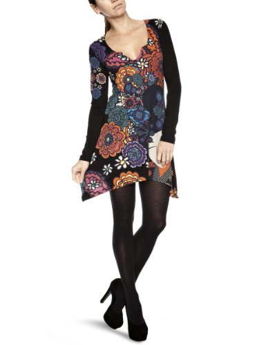 Desigual Damen Shirt/ Langarmshirt 16T2536, Gr. 40 (L), Schwarz (2000)