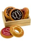 from Santoys Six Wooden Donuts in Crate - Santoys