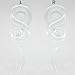 BodyJ4You Glass Spiral Tapers, 2 Pieces Clear Glass Plugs 2G-16mm (2 Pieces)