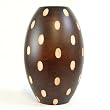 Handmade Lacquered Mango Wood Flower Bud / Vase With Etched Detail (Thailand)