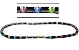 Womens Magnetic Hematie Color Cats Eye Bead Necklace 18