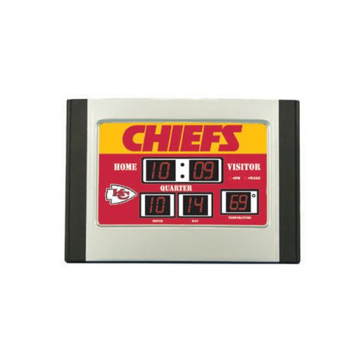 Kansas City Chiefs Scoreboard Desk Clock