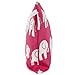 Logan + Lenora Classic Wet Bag - Medium Cloth Diaper Wet Bag - Beach, Pool, Gym Bag for Swimsuits or Wet Clothes - Made in USA -Waterproof (Pink Elephant)