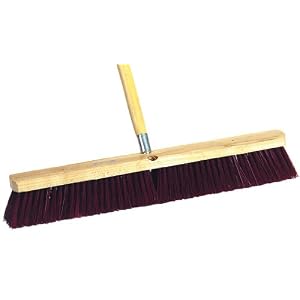 Marshalltown 6419 24-Inch Rough Surface Floor Broom with 60-Inch Threaded Handle by