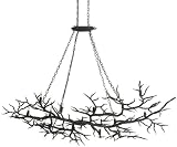 Currey and Company 9007 Rainforest 14 Light Chandelier in Rustic Bronze