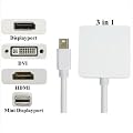 GUMP 3 in 1 Mini DP auf DVI + HDMI + Displayport DP Adapter Konverter f�r Apple Mac
