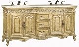 Ambella Home Provincial Light Double Sink Vanity 72 Inch