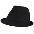 Men's Winter Classic Wool Solid Fedora Trilby Gangster Mob Cap Hat Navy S/M