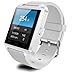 CIYOYO 2015New Bluetooth Smart Watch Wrist Wrap Watch Phone for IOS Apple iphone 4/4S/5/5C/5S Android Samsung S2/S3/S4/S5/Note 2/Note 3 HTC(White)