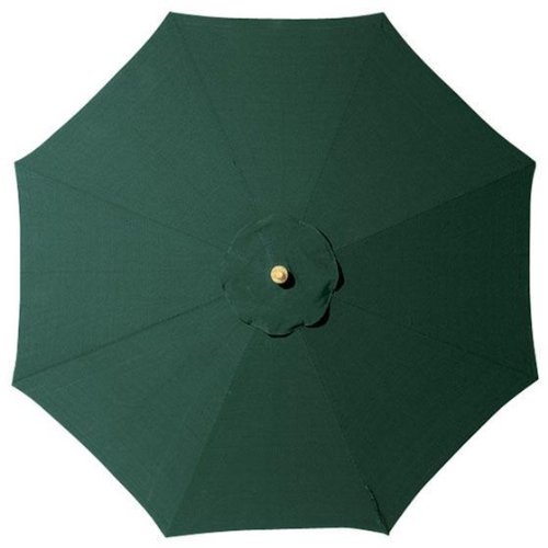 Replacement Canopy For Aluminum frame Outdoor Market Umbrella, 7.5' DIAMETER, FOREST GRN SNBR