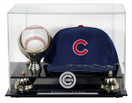 Golden Classic MLB Single Baseball with Cap Logo Deluxe Display Case
