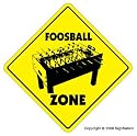 FOOSBALL ZONE - Sign - game room table soccer gift