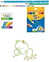 Bic - Crayons de couleur Tropicolors - pochette carton de 18 crayons