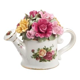 Royal Doulton-Royal Albert Old Country Roses Watering Can Musical