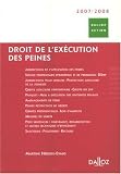 Revue Dalloz-Sirey  / Droit de l'exécution des peines : Edition 2007-2008