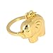 Pinksee Gold Elephant Keyring Keychain Charm Pendant Car Key Chain Gift