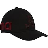 Zephyr Alabama Crimson Tide Black Marquee Fitted Hat (7 1/8)