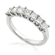 1.00ctw Princess Cut Diamond Band in 14K White Gold (HI/I1-I2)