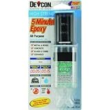 Devcon 20845 High Strength 5-Minute Fast Drying Epoxy, Clear