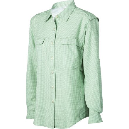 Exofficio Women's Gill Long Sleeve Shirt, Seafoam, Medium On Sale