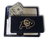 University of Colorado NCAA Leather Embroidered Checkbook Cover