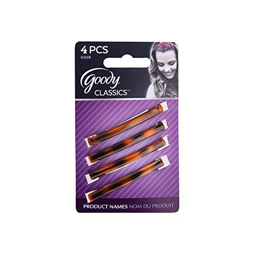 Goody Classics Stay Tight Barrette Mock Tort, 2 Inches (Pack of 4)