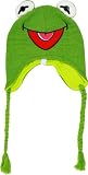 Muppets Kermit The Frog Knit Peruvian Beanie Hat