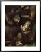 Orang Utan Mother and Baby, Pongo Pygamaeus, in Captivity, Singapore Zoo, Singapore Collections Framed Art Poster Print by Ann & Steve Toon, 31x39