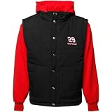 Chase Authentics Kevin Harvick Black-Red 3-in-1 Full Zip/Full Button Hoodie Jacket
