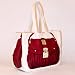 Thursday Friday（サーズデイ　フライデイ） Braids Together Bag ミュウミュウ風プリントトートバック RED