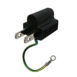変換アダプタ　電源3ピン→2ピン変換プラグ　電源/OAタップ