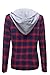 Luna Flower Women's Long Sleeve Button Front Plaid Flannel Shirts.