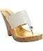 Michael Kors white patent 'Talon' cork platform sandals