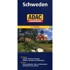 ADAC L�nderkarte Schweden 1:750.000