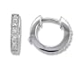 14KWG Diamond SecureHoop hoop earrings Earrings