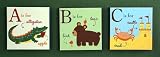My First ABC Canvas Wall Art Set of Three