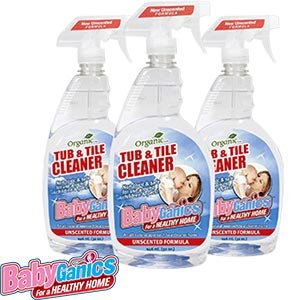 Baby Ganics All Natural Organic Cleaning Products 3-Pack Tub & Tile Cleaner - Unscented