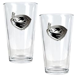 Atlanta Thrashers NHL 2pc Pint Ale Glass Set - Primary Logo by Great American Products