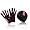 Black/Flou Pink