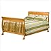 Bundle-99 Kalani 4-in-1 Convertible Crib with Toddler Rail in Honey Oak (2 Pieces)