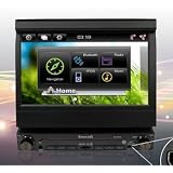 Innovatek IN-W7GPS In-Dash 7" Digital Flip out Touch Screen Single Din WiFi 3G CAR Radio GPS Multimedia Player with Bluetooth, frontal USB, SD and 3.5mm AUX inputs. Comes with 8GB Micro SD and USB internet adapter. ~ Innovatek