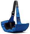 Outward Hound Kyjen  21010 Pooch Pouch Sling Carrier For Dogs Easy-Fit Adjustable Dog Carrier, Blue