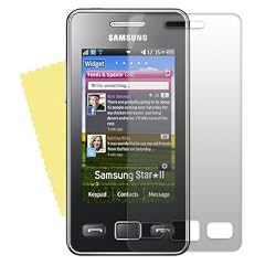 Screenguard Display-Schutzfolie passend f�r Samsung Star ll S5260 - 2 X VORDERSEITE