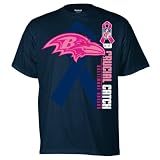 Baltimore Ravens Tonal Ribbon Breast Cancer Awareness T-Shirt