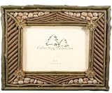 Review WI  / Decorative Horizontal Photo Picture Frame With Rustic Log/Rocks,Stones/Twig/Branch Look Design 5X7