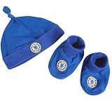 Chelsea FC. Hat and Booties Set 0/3 months
