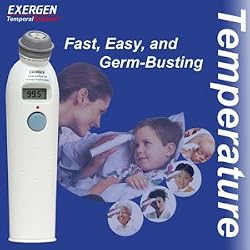 Exergen Temporal Artery Thermometer with Silver Ion Antimicrobial Head