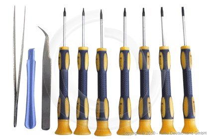 Produkt-Bild: 10 teiliger Torx Schraubendrehersatz T3, T4, T5, T6, T7, T8 und T10