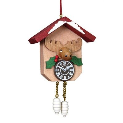 Christian Ulbricht Elk on Clock Ornament