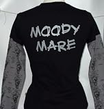 Moody Mare' layered long sleeve tee black size S (10)